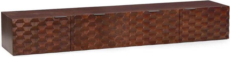 Tower Living zwevend tv meubel Paola 200x40x40 cm mangohout