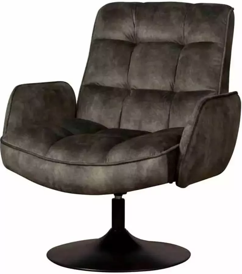 Tower Living tropea draaibare fauteuil 100% polyester donkergroen 84 x 82 x 95 (h) cm