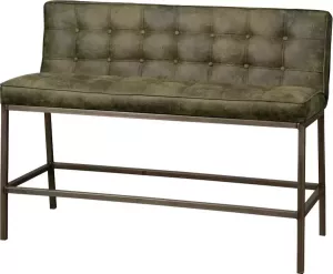 Tower Living vasco eetkamerbank 100% polyester groen 130 x 56 x 100 (h) cm