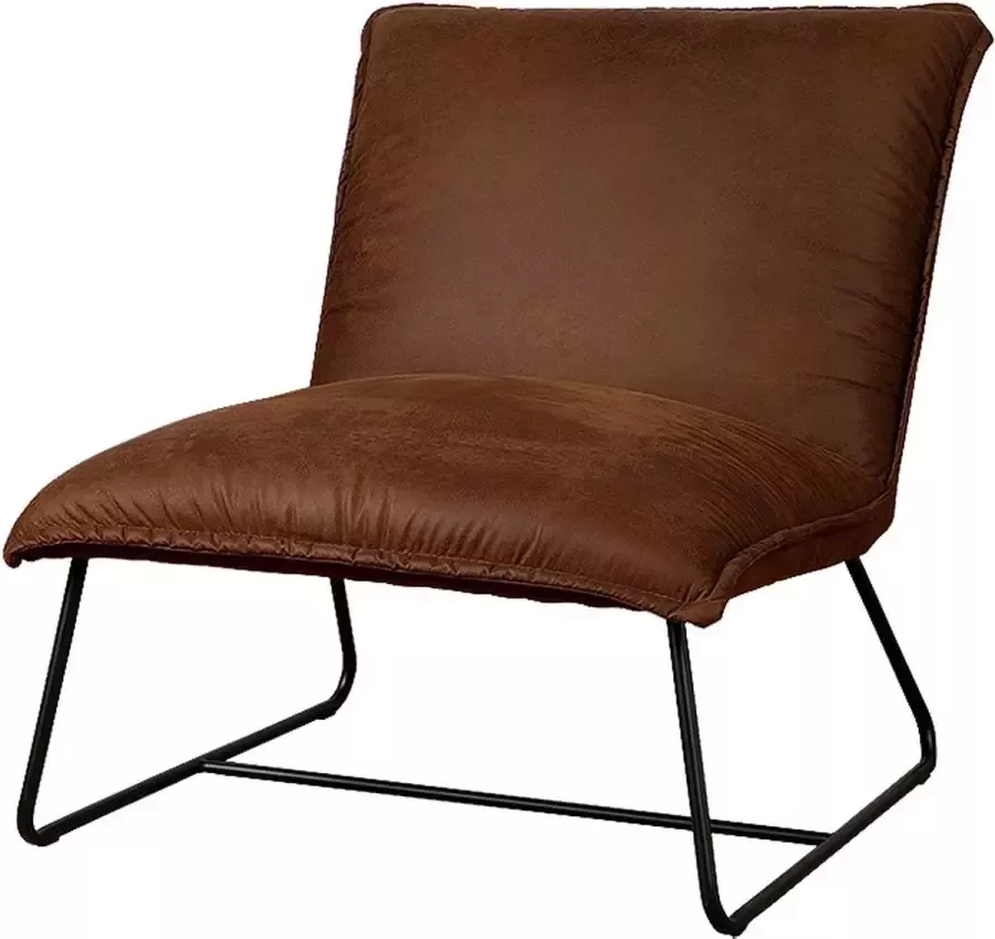Tower Living vilar fauteuil 100% polyester cognac 74 x 86 x 80 (h) cm
