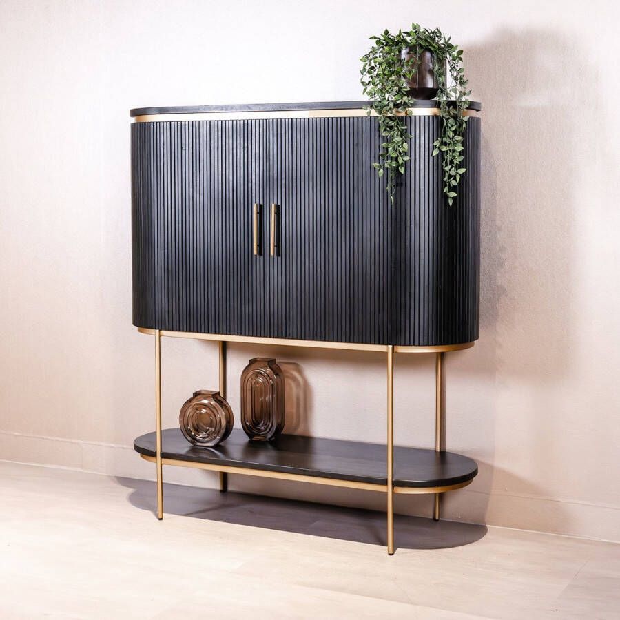 Towerliving Barkast Rivello Zwart Mangohout