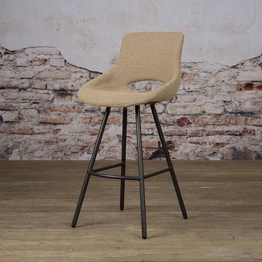 Towerliving Barkruk Campo Teddy Lichtbruin