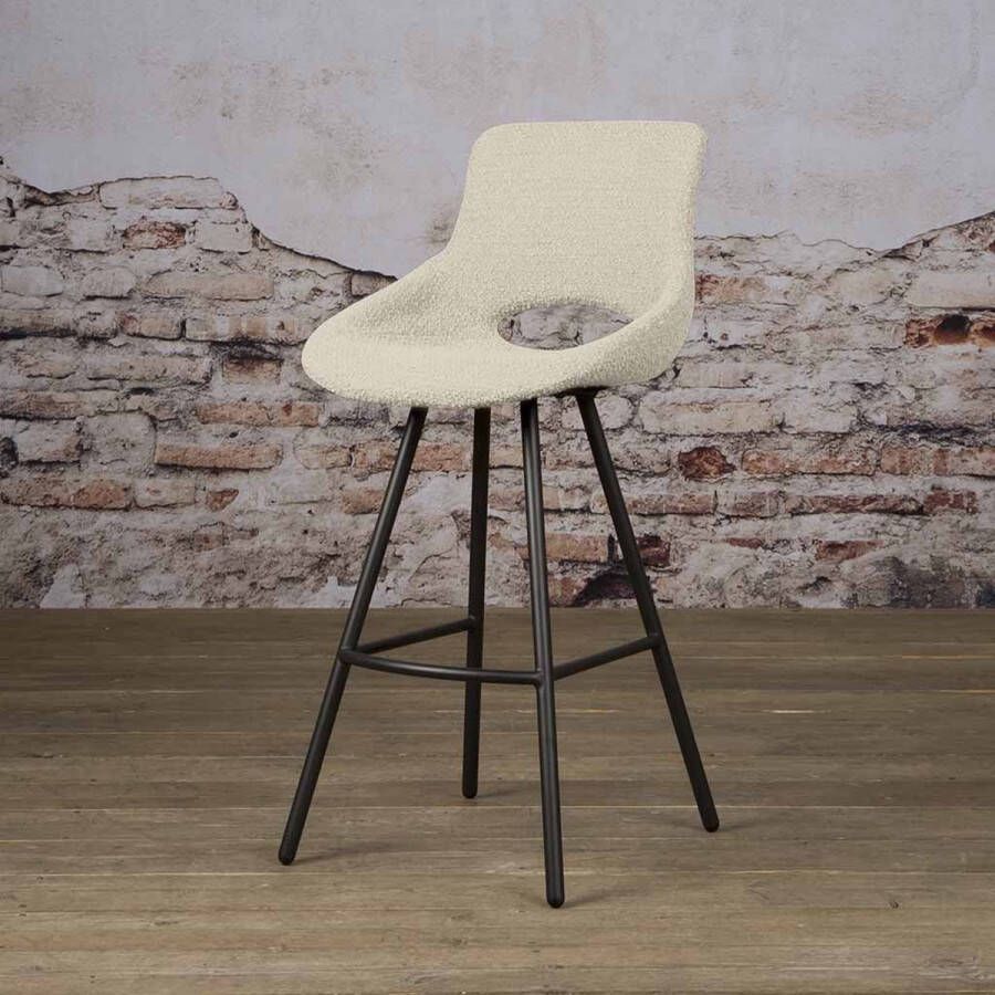 Towerliving Barkruk Campo Teddy Wit