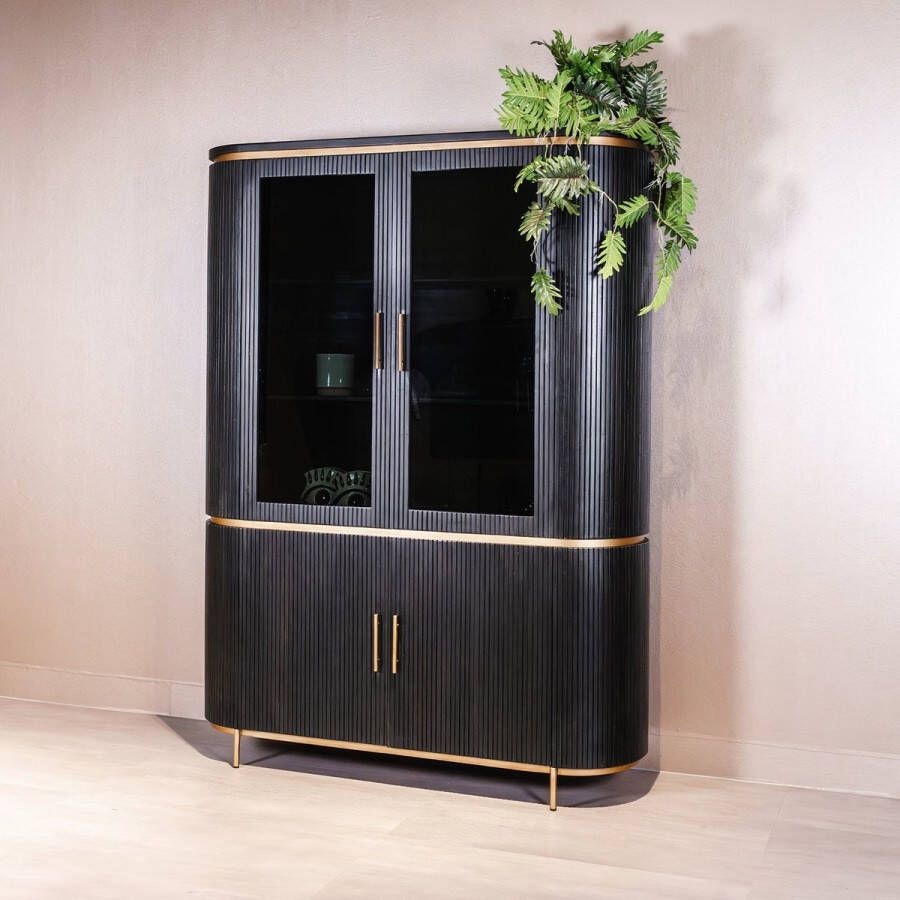 Towerliving Buffetkast Rivello Zwart Mangohout