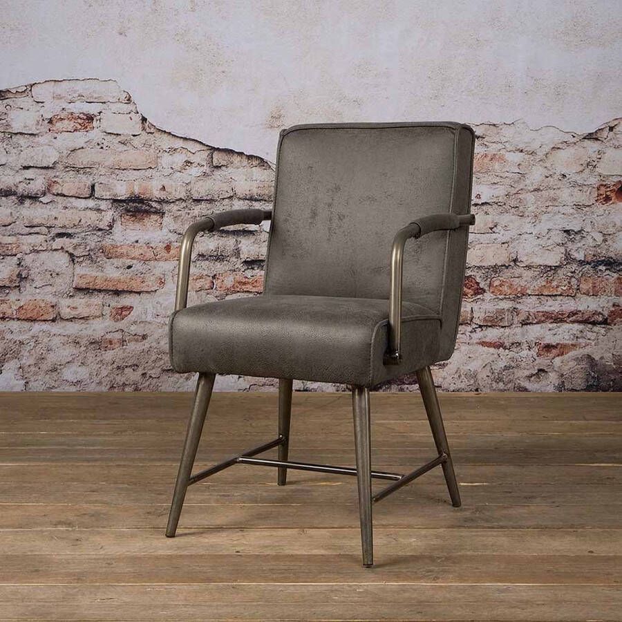 Towerliving Eetkamerstoel Belmonte Met armleuning Fabric Cherokee Groen