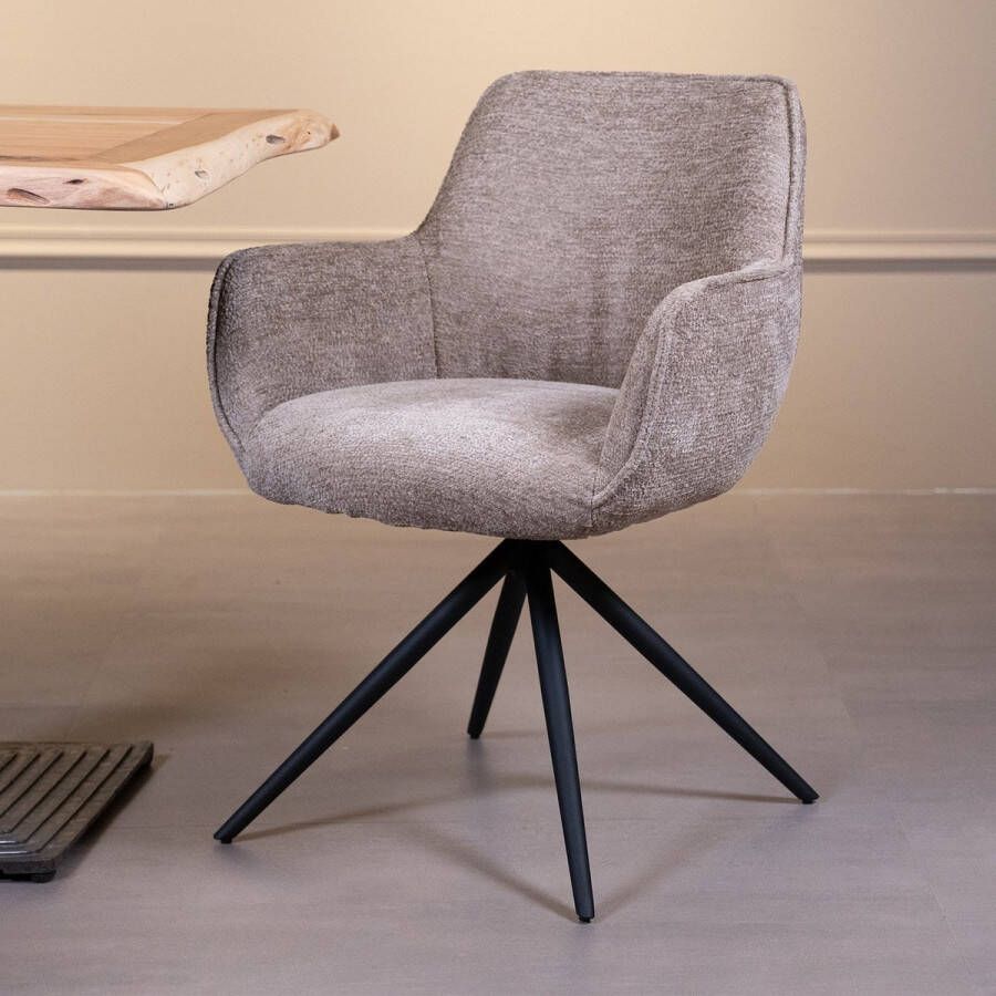Towerliving Eetkamerstoel Fondo Taupe