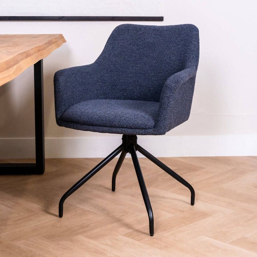 Towerliving Eetkamerstoel Ortana Indigo