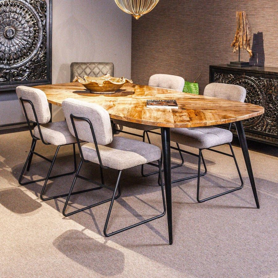 Towerliving Eettafel Giovanni Naturel Mangohout