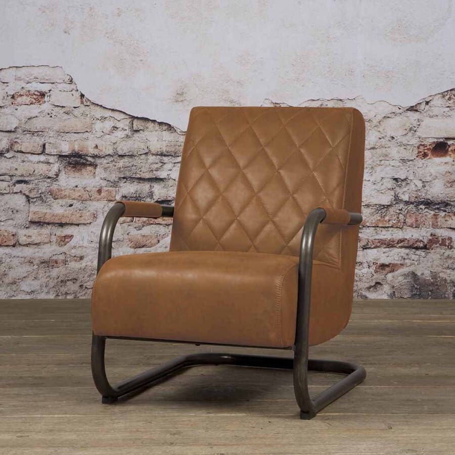Towerliving Fauteuil Civo Microvezel Cognac