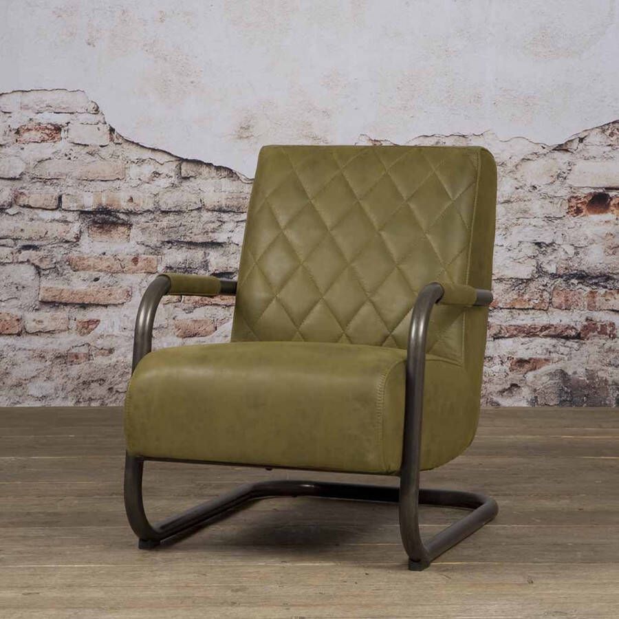 Towerliving Fauteuil Civo Microvezel Groen