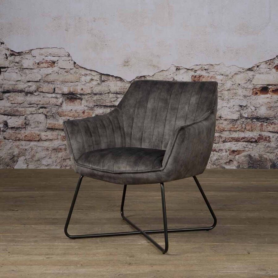 Towerliving Fauteuil Monte Groen Velours