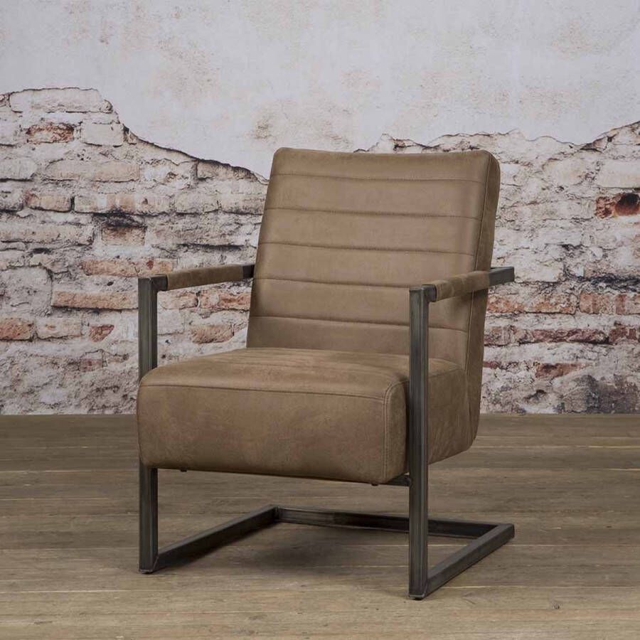 Towerliving Fauteuil Rocca Bullstof Bruin