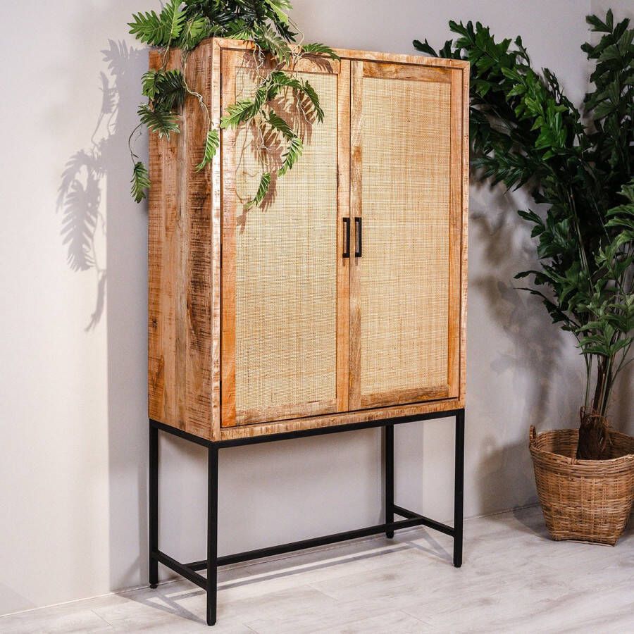 Towerliving Opbergkast Carini Naturel Mangohout