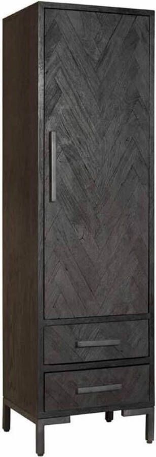 Towerliving Opbergkast Ziano Zwart Hout 55 cm