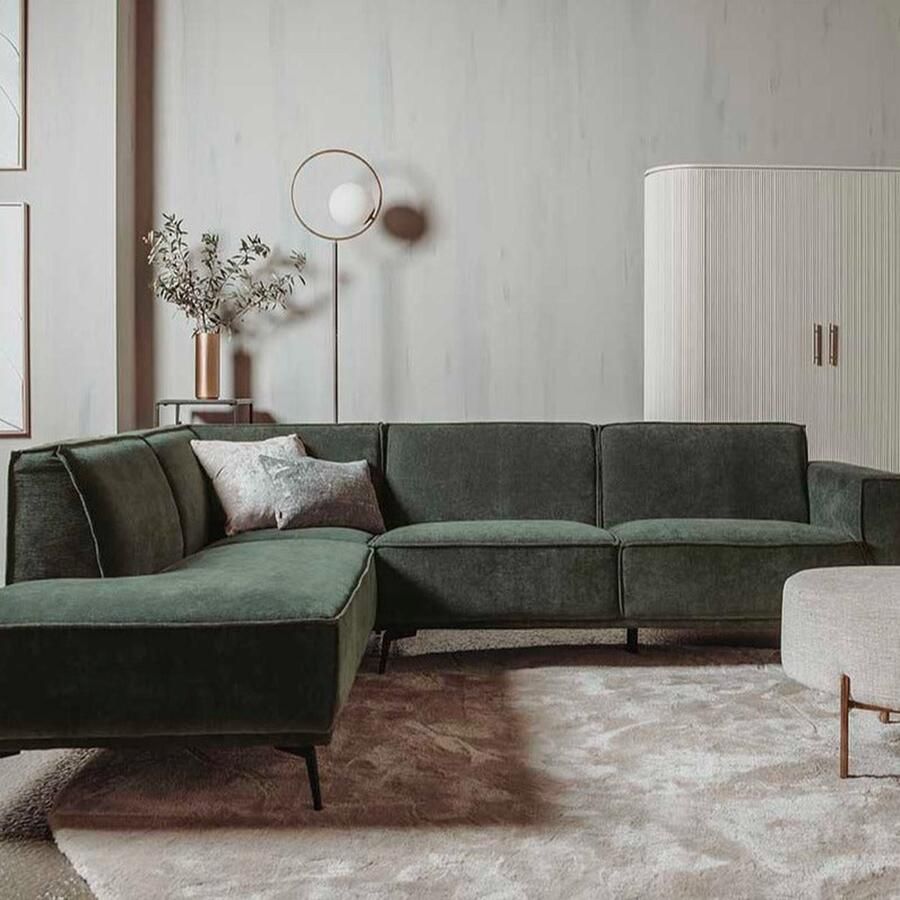 Towerliving Bank Leeds Donkergroen Stof - Foto 2