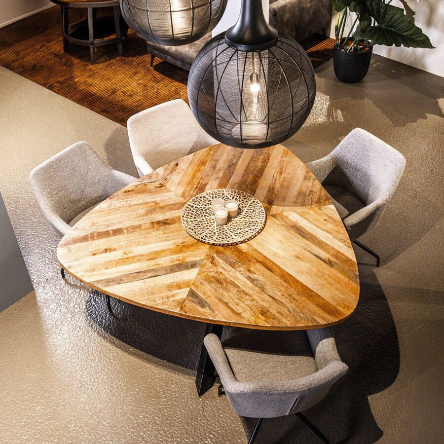 Towerliving Trivero Eettafel Naturel Mangohout