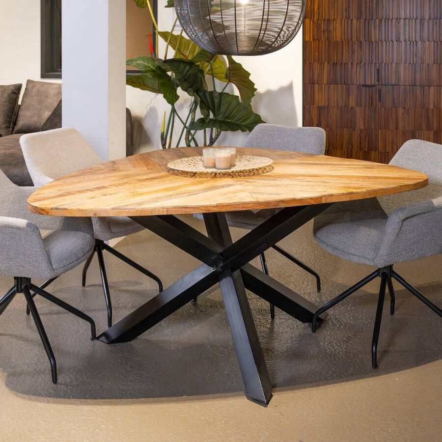 Towerliving Trivero Eettafel Naturel Mangohout