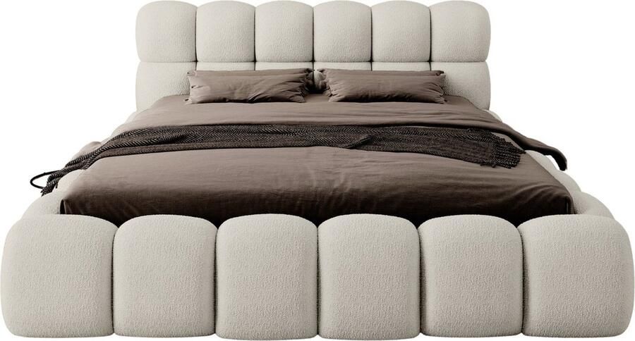 Trea Mobler Trae Mobler Boston 160 x 200 cm Gestoffeerd Bed Beige