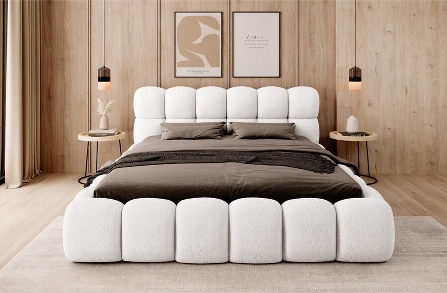 Trea Mobler Trae Mobler Boston 160 x 200 cm Gestoffeerd Bed Naturel