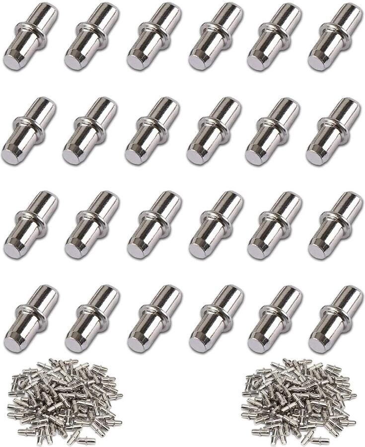 Trankielo 100 stuks metalen plankdragers φ 5 mm Corrosiebestendig Ideaal voor kasten en opbergrekken