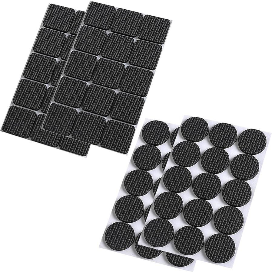 Trankielo – 120 Stuks Zelfklevende Meubelvoeten Pads – EVA-Rubber – Anti-Kras Vloerbeschermers – Voor Stoelen Tafels Banken en Kasten