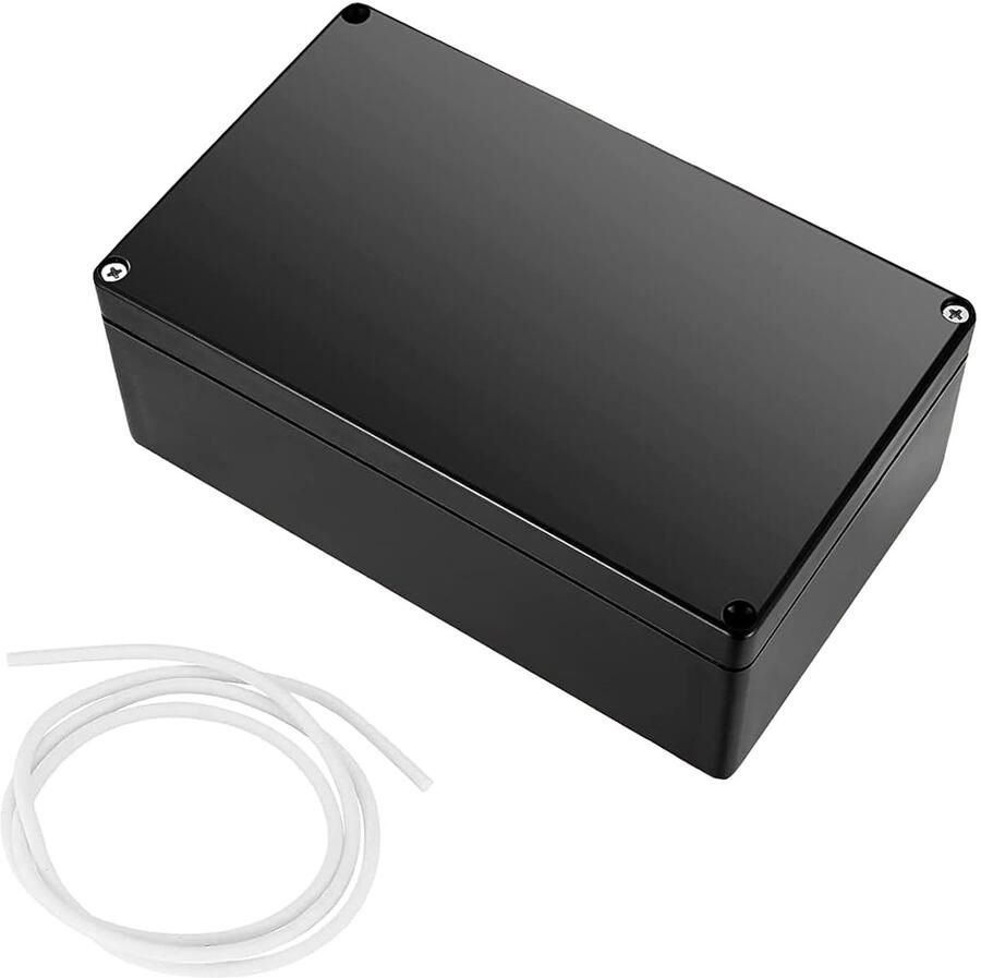 Trankielo Aansluitdoos IP66 – Zwarte kunststof behuizing – 200 x 120 x 75 mm – Water- en stofdicht