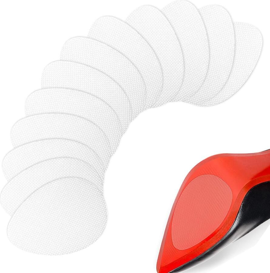 Trankielo Antislip zoolpads 12 stuks Zelfklevend Doorshijnend Veilig voor Schoenen & Hakken