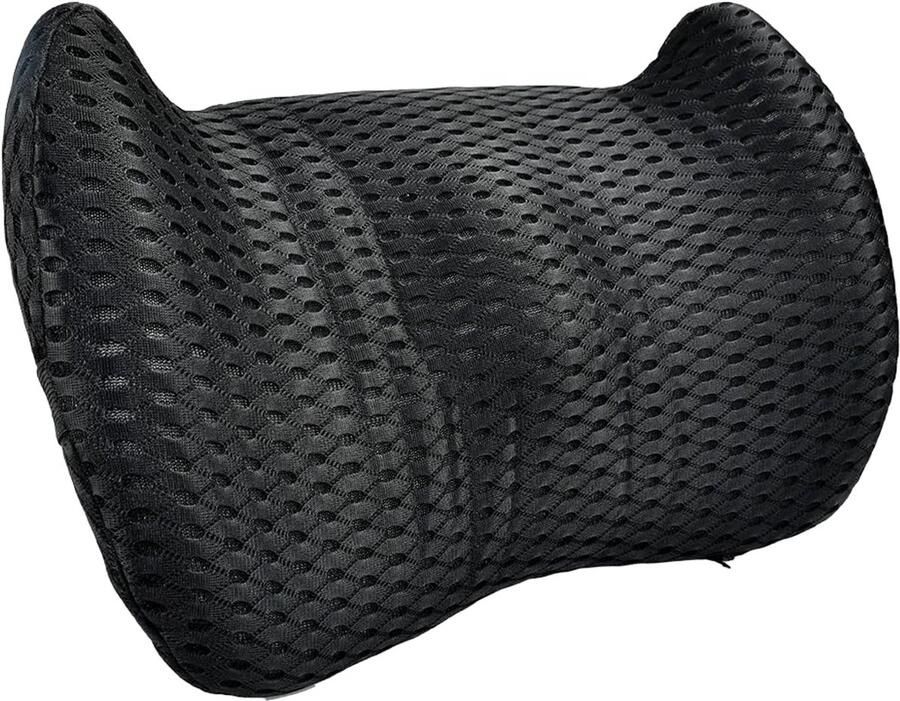 Trankielo – Ergonomisch Lendenkussen van Hoogwaardig Traagschuim – Verstelbare Antislipriem – Afneembaar en Wasbaar Design – Geschikt voor Bureaustoelen Autostoelen en Ligstoelen