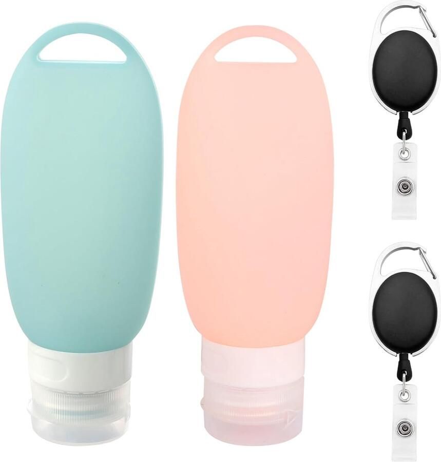 Trankielo Herbruikbare voertube voor honden – 2 stuks 90 ml siliconen lekvrij ideaal voor outdoor gebruik