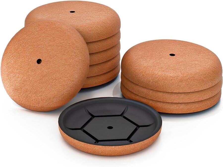 Trankielo – Hoogwaardige Viltdoppen voor Stoelen 10 stuks – Slijtvaste Meubelglijders voor Ruisonderdrukking en Vloerbescherming