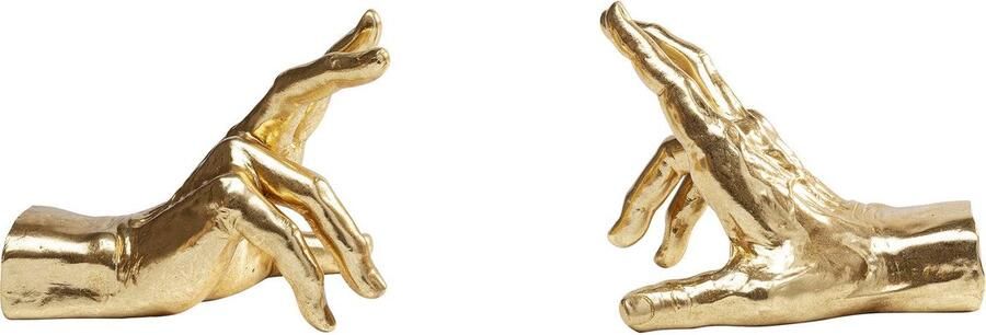 Trankielo Luxe Boekensteunen Gouden Handen (Set van 2) Decoratieve Bijzettafel Accessoires