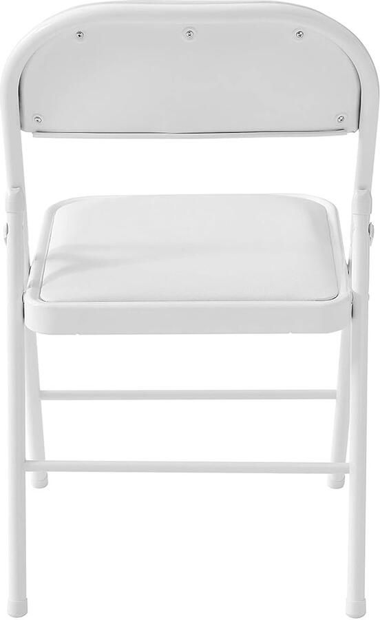 Trankielo Opvouwbare Stoel (2 stuks) Ruimtebesparend en Comfortabel voor Indoor en Outdoor Gebruik Wit