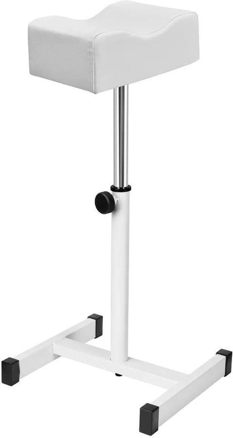 Trankielo Professionele Voetsteun voor Pedicure – In Hoogte Verstelbaar – Stabiel & Comfortabel – Ideaal voor Salons en Thuisgebruik – Wit
