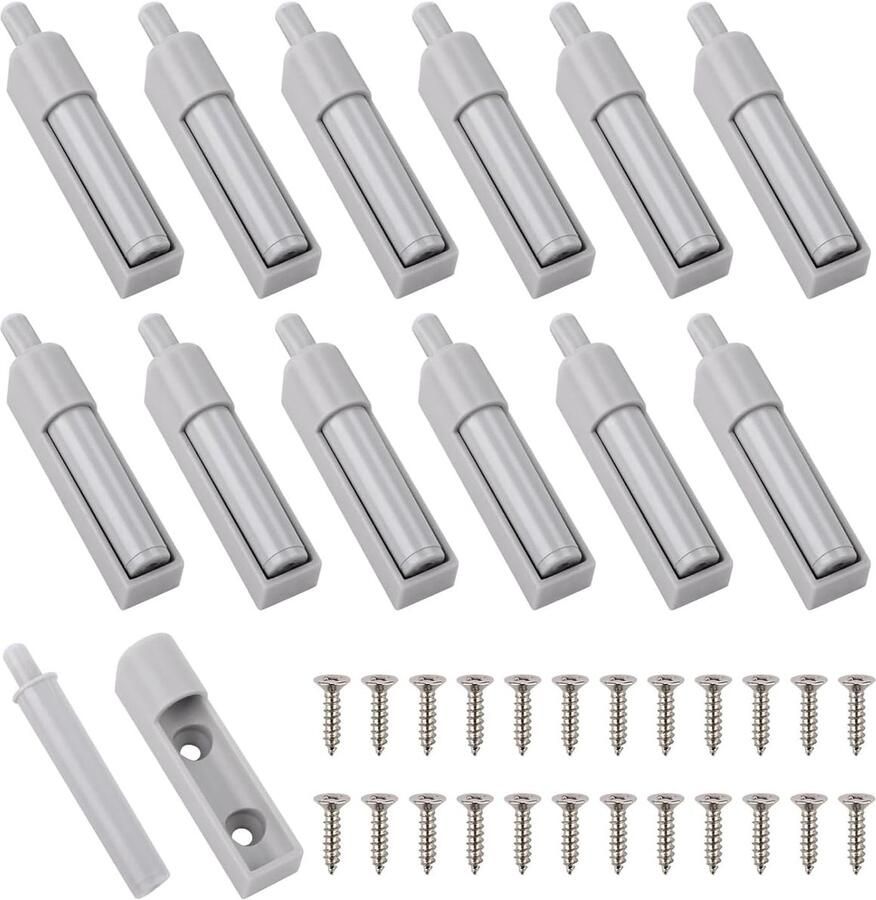 Trankielo Set van 12 Softclose Deurdempers Geluidsdempende Meubeldeurdempers voor Keukenkasten – ABS