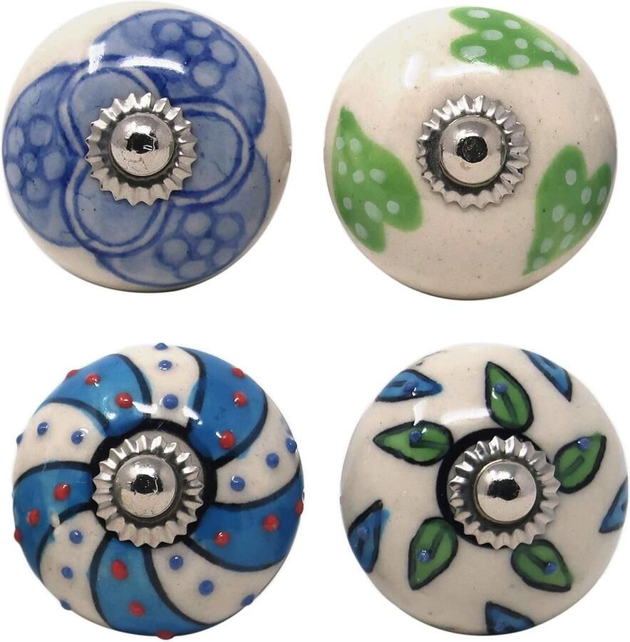 Trankielo Set van 30 Vintage Keramische Knoppen voor Kasten en Laden