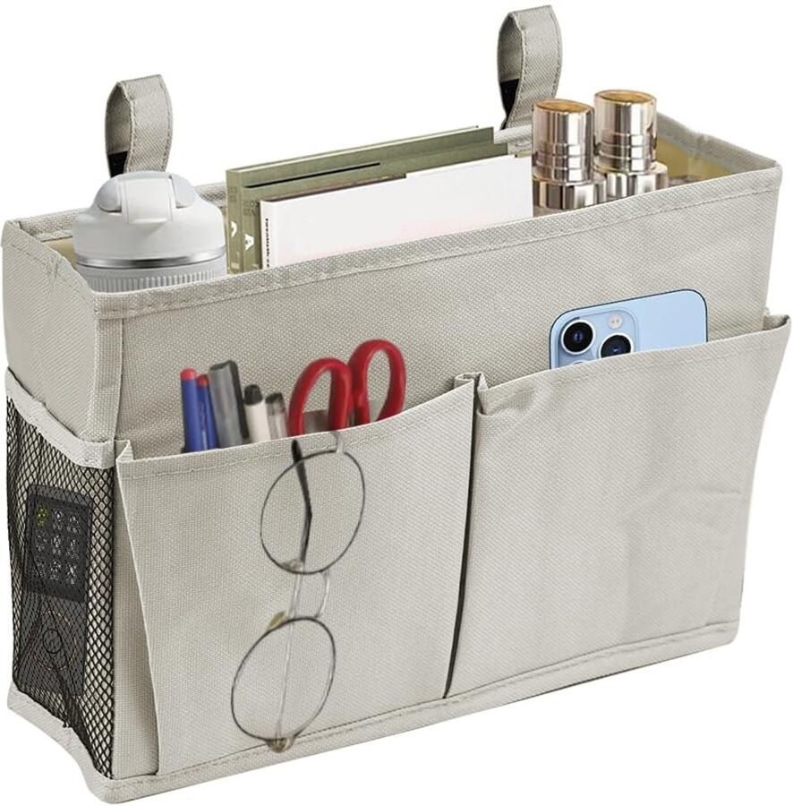Trankielo – Stijlvolle Hangende Opbergmand Linnen Organisator voor Nachtkastje Thuis Kantoor School Slaapzaal – Duurzaam & Slijtvast