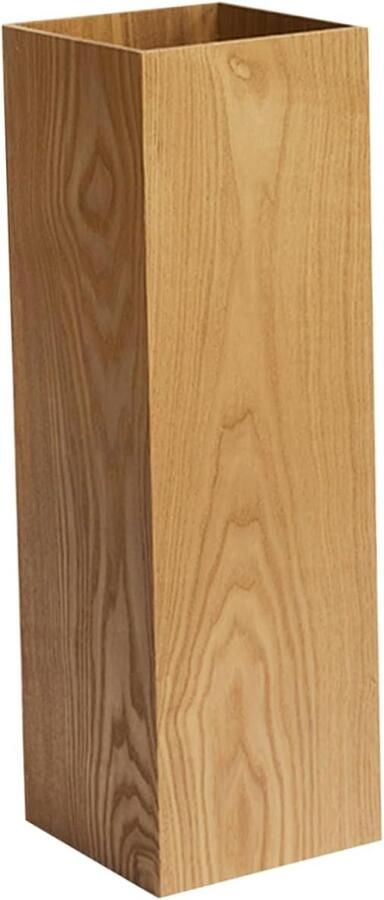 Trankielo Stijlvolle Houten Parapluhouder Vintage Paraplu-opslag & Stokstandaard Multifunctionele Opbergoplossing