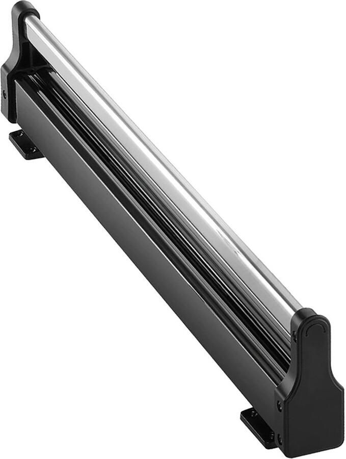 Trankielo – Uittrekbare Kledingstang – Ruimtebesparende Organisator voor Kleding Broeken – Geschikt voor Kasten Opbergruimtes – Duurzaam Hoog Draagvermogen (25 kg +) – 547 mm Zwart