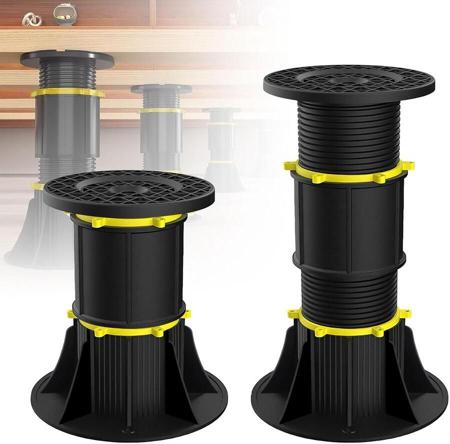 Trankielo Verstelbare en robuuste betonverhogers voor bureaus – Zwaarlast ondersteuning – Duurzaam materiaal – Eenvoudige installatie