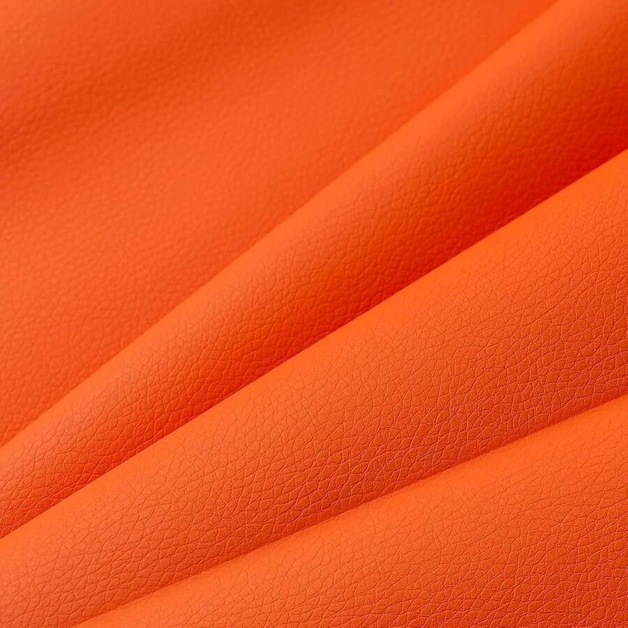 Trankielo – Zelfklevende Lederen Reparatiepleisters – 60x137cm – Universele Reparatieset voor Banken Autostoelen en Tassen – Oranje