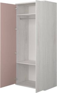 Trasman Kledingkast 90 cm Roze