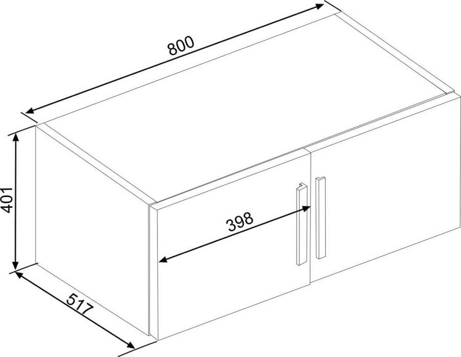 Trasman Kledingkast Ramos 120cm met 3 deuren & 3 laden wit - Foto 3