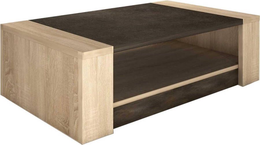 Trasman Salontafel Bruin 108x65x33 cm