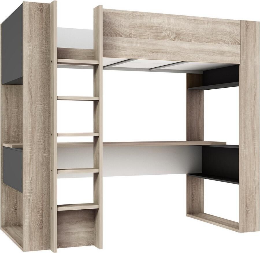 Trasman Twist Hoogslaper Eiken Antraciet