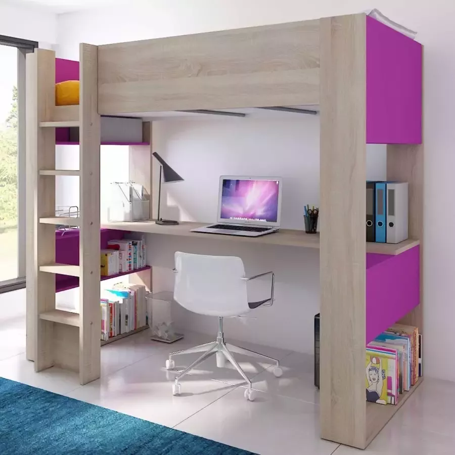 Trasman Twist Hoogslaper Eiken Fuchsia