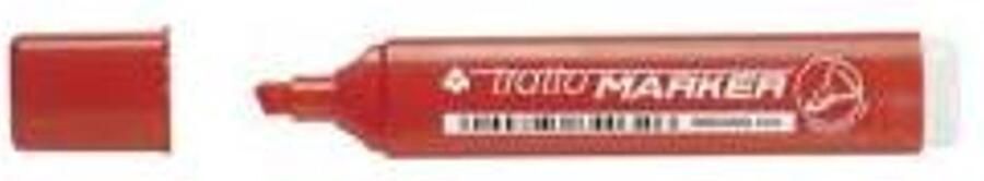 Tratto Marker permanente marker Beitelvormige punt Rood 12 stuk(s)