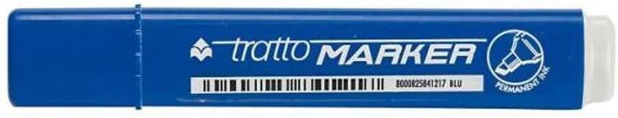 Tratto Marker permanente marker Kogelpunt Blauw 12 stuk(s)