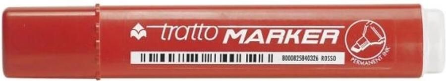 Tratto Marker permanente marker Kogelpunt Rood 12 stuk(s)