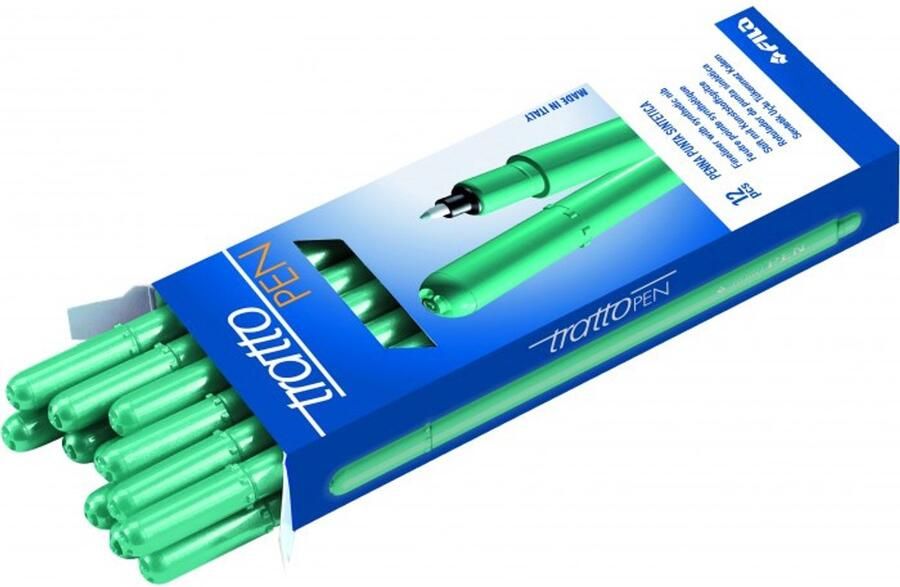 Tratto Pen fijnschrijver Fijn Turkoois 12 stuk(s)