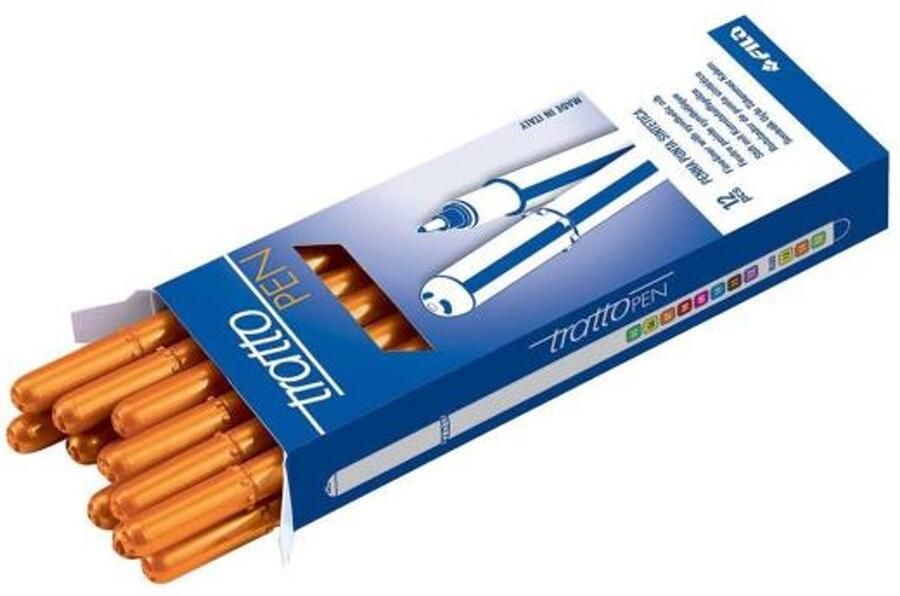 Tratto PEN viltstift Oranje 12 stuk(s)